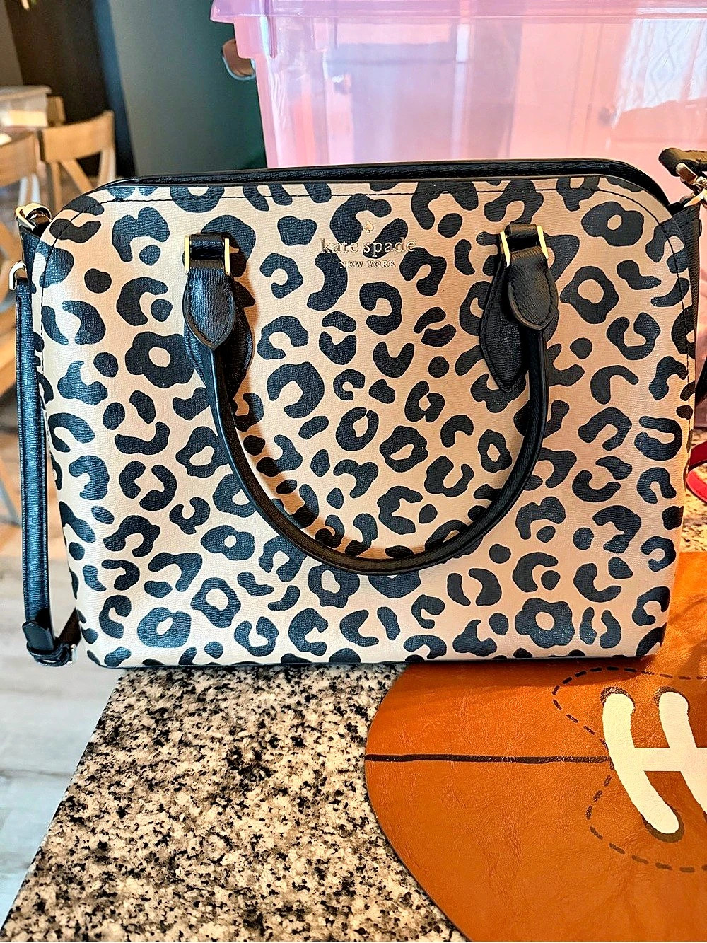 kate spade new york Madison Spotted Animal Small Satchel